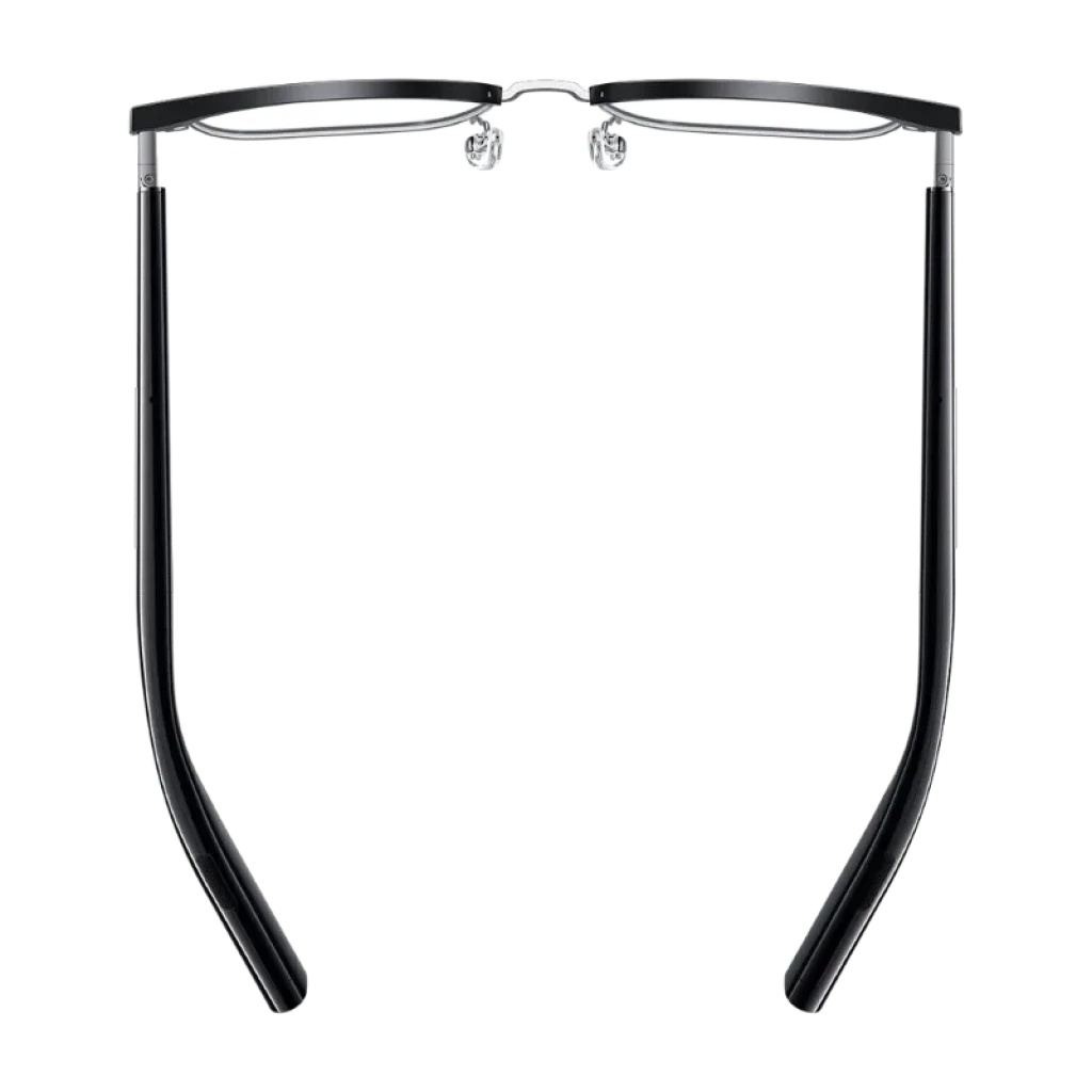 Mijia Smart Audio Glasses Browline en color negro con montura estilizada y patillas delgadas, diseño semicircular superior, estilo moderno y ligero IP54