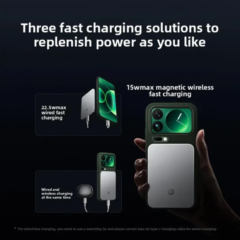 Power bank magnético ultradelgado en color plata, 5000 mAh, carga inalámbrica 15W y por cable 22.5W, diseño minimalista con superficie lisa y bordes suaves