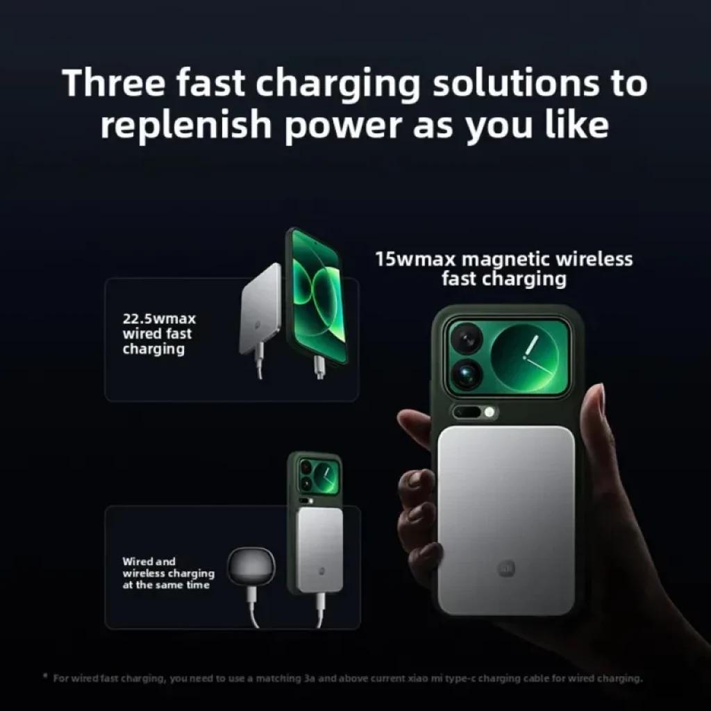 Power bank magnético ultradelgado en color plata, 5000 mAh, carga inalámbrica 15W y por cable 22.5W, diseño minimalista con superficie lisa y bordes suaves