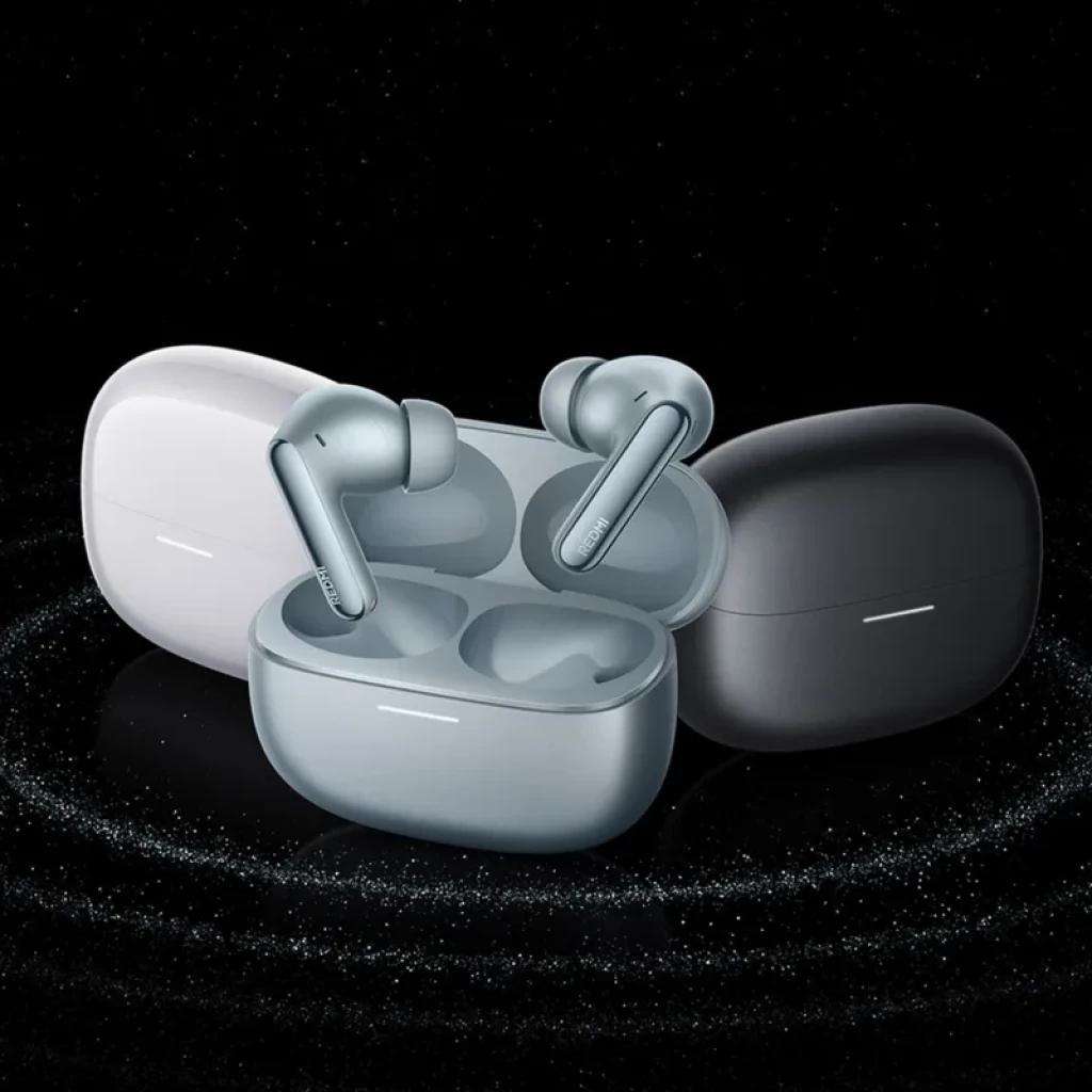 Xiaomi Redmi Buds 8 Pro ANC Negro con estuche mate; auriculares in ear con vástago metálico y almohadillas de silicona, diseño compacto y elegante en tonos