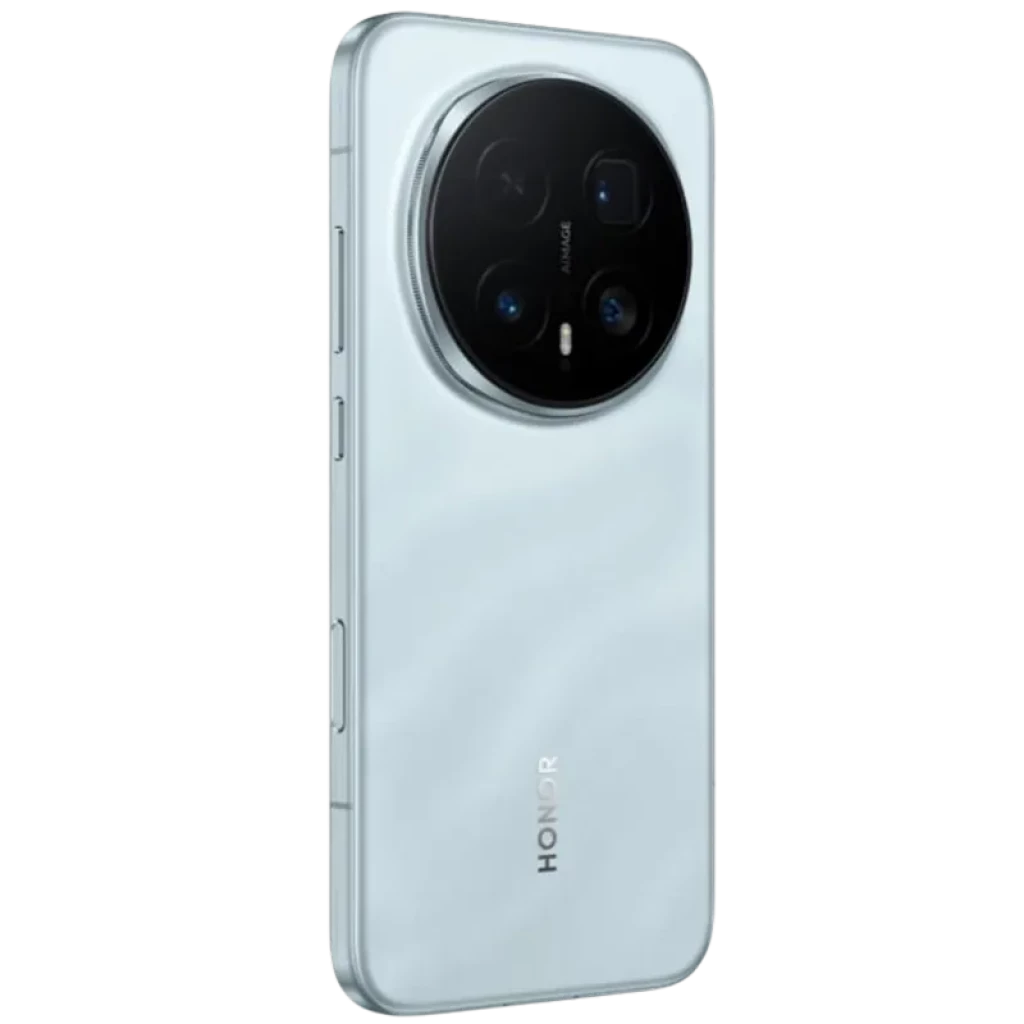 Honor Magic 8 Pro 5G 12GB/512GB Azul con trasera azul brillante, módulo de cámara circular triple prominente y marco delgado con botones laterales