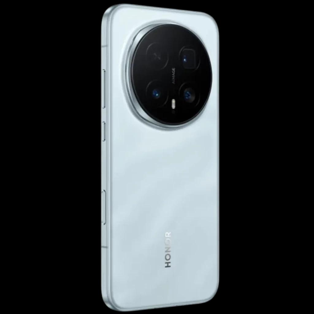 Honor Magic 8 Pro 5G 12GB/512GB Azul con trasera azul brillante, módulo de cámara circular triple prominente y marco delgado con botones laterales