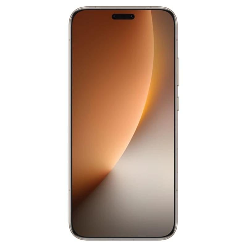 Honor Magic 8 Pro 5G 12GB/512GB Dourado com tela ampla quase sem bordas, cantos arredondados e acabamento dourado elegante; câmera frontal em recorte central