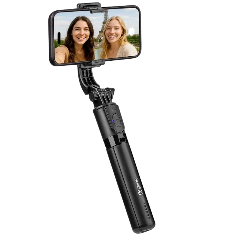 OBAL:ME SelfiePod Glow Gimbal Tripod con luz LED y mando a distancia
