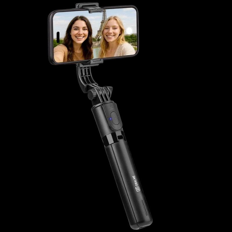 OBAL:ME SelfiePod Glow Gimbal Tripod con luz LED y mando a distancia