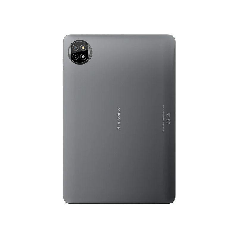 Blackview Tab 20 WiFi 10.1 polegadas, cinzento, traseira metálica, câmara dupla no canto, logótipo central, design fino e minimalista, 4GB RAM 64GB
