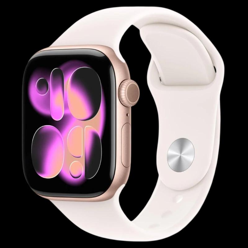 Apple Watch Series 11 GPS 42 mm Alumínio Ouro Rosa com Pulseira Desportiva S/M