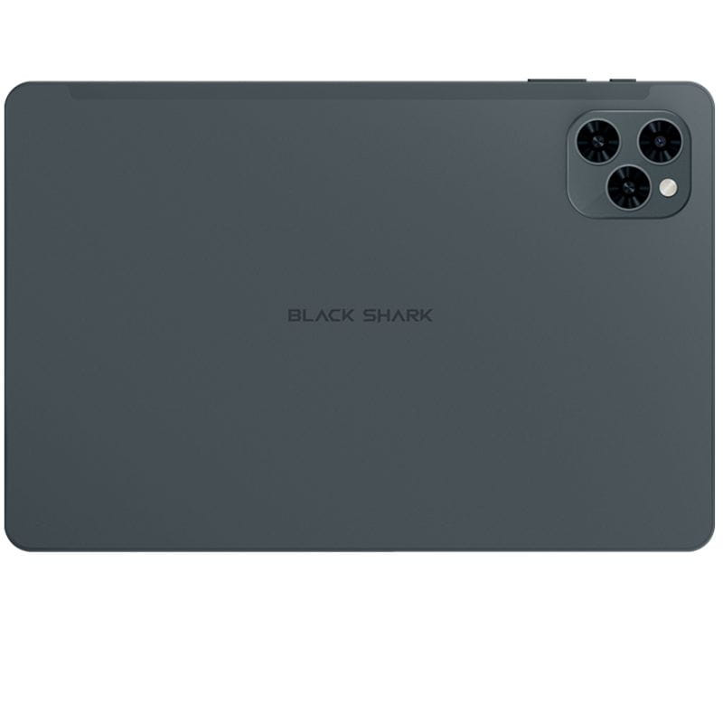 Black Shark Pad SE 10,1 pulgadas en color negro con tapa trasera mate y módulo de cámara trasero triple en esquina superior derecha