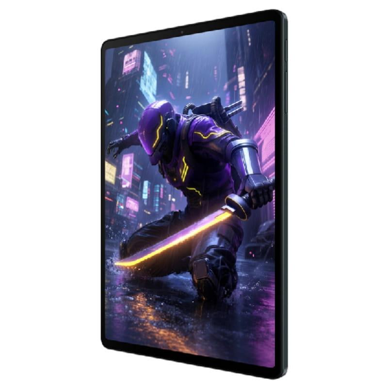 Tablet Black Shark Pad Gaming 8,8 pulgadas, color negro, diseño delgado con biseles finos y pantalla brillante mostrando arte futurista de temática gamer