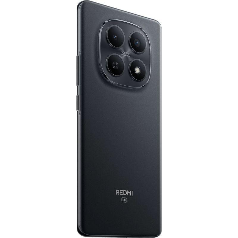 Xiaomi Redmi Note 15 5G 8GB/256GB Preto com traseira fosca, módulo de câmera triangular com três lentes grandes e logo Redmi 5G discreto