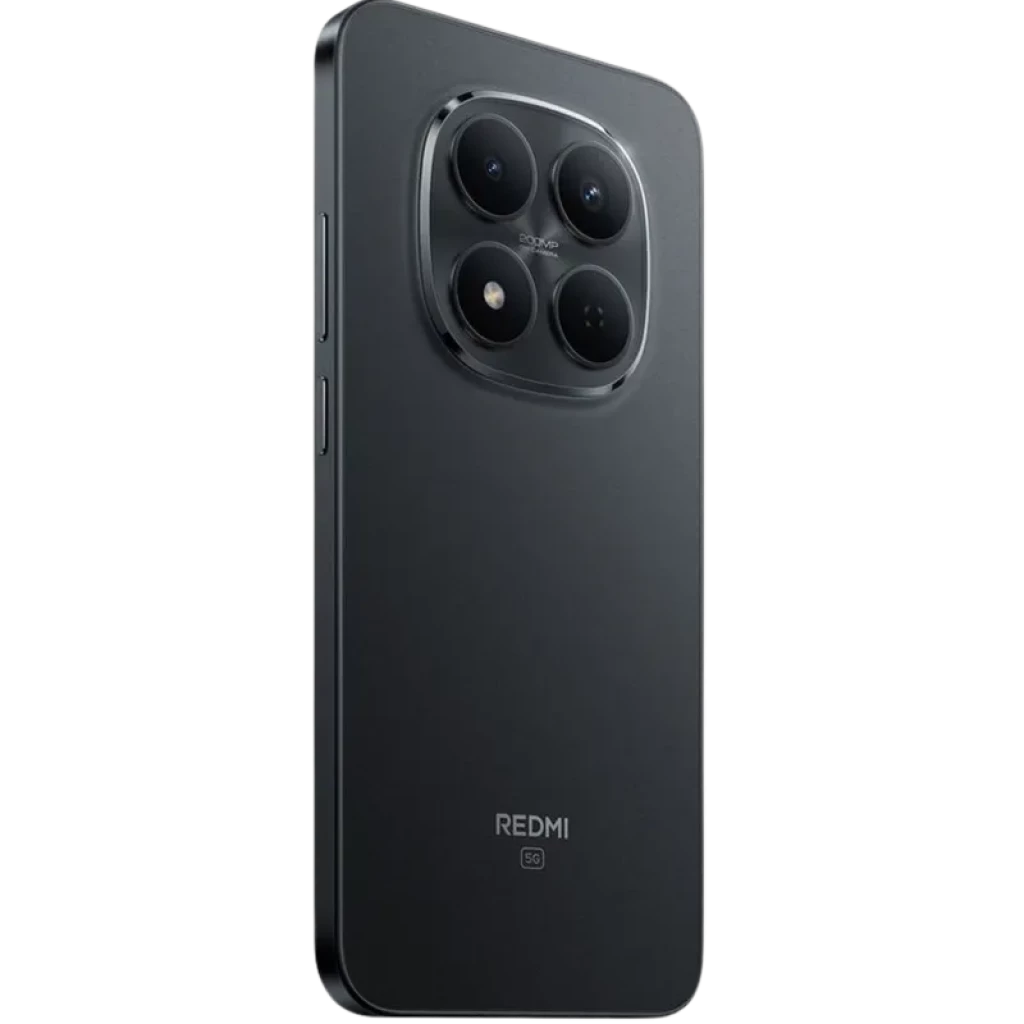 Xiaomi Redmi Note 15 Pro 5G 8GB/256GB Preto com traseira fosca, módulo de câmera quadrado com três lentes grandes e flash, laterais retas elegantes