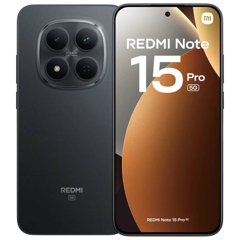 Xiaomi Redmi Note 15 Pro 5G 256 Go Noir Processeur MediaTek 12 Go de RAM Appareil photo 200 Mpx