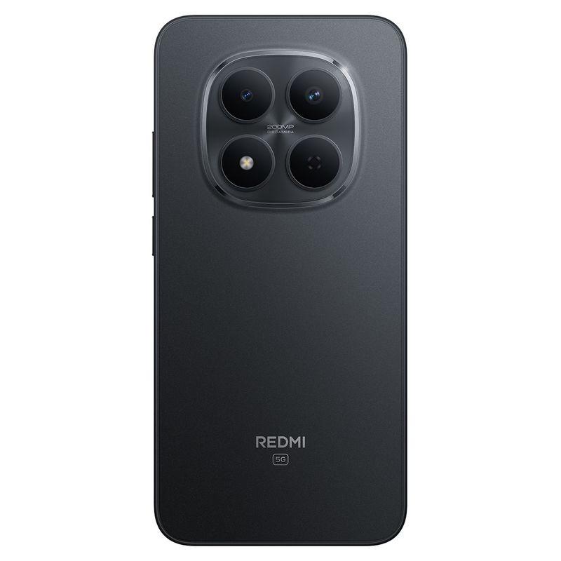 Xiaomi Redmi Note 15 Pro 5G 8GB/256GB Preto com traseira fosca e módulo de câmera tripla circular destacado com sensor 200 MP e logo Redmi abaixo