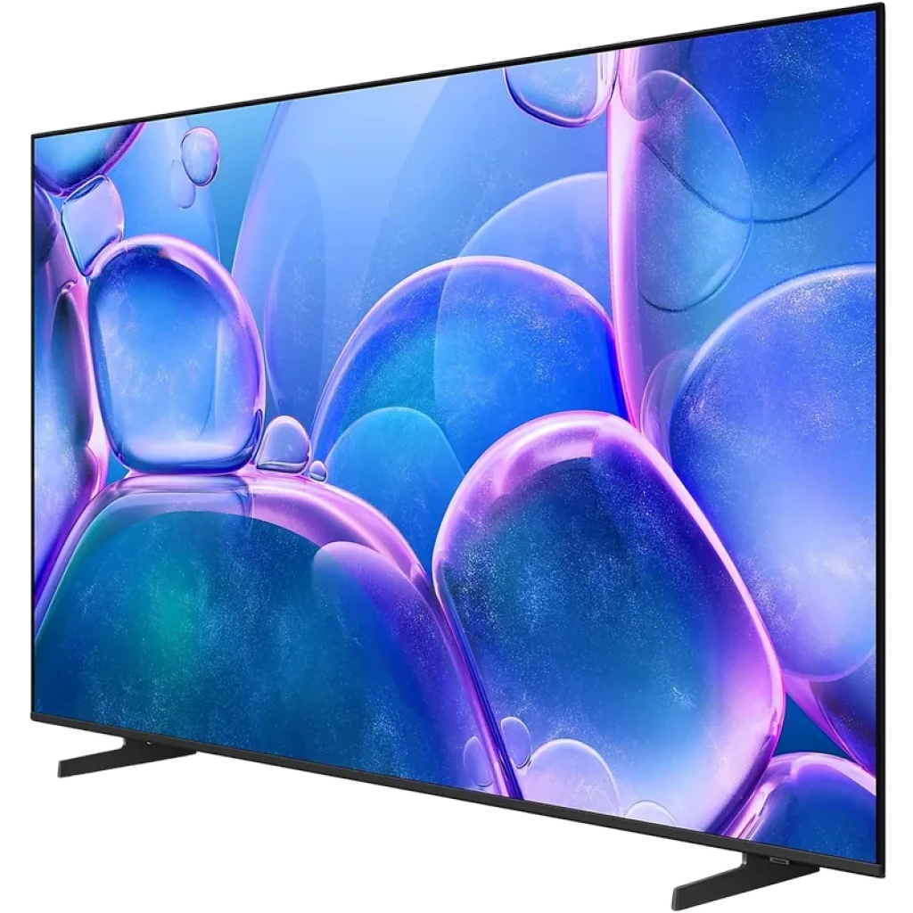 Samsung UE65U7022FK 65 Crystal UHD 4K com HDR10+, painel fino sem bordas, cores vibrantes, base dupla elegante, Tizen e Gaming Hub para entretenimento moderno