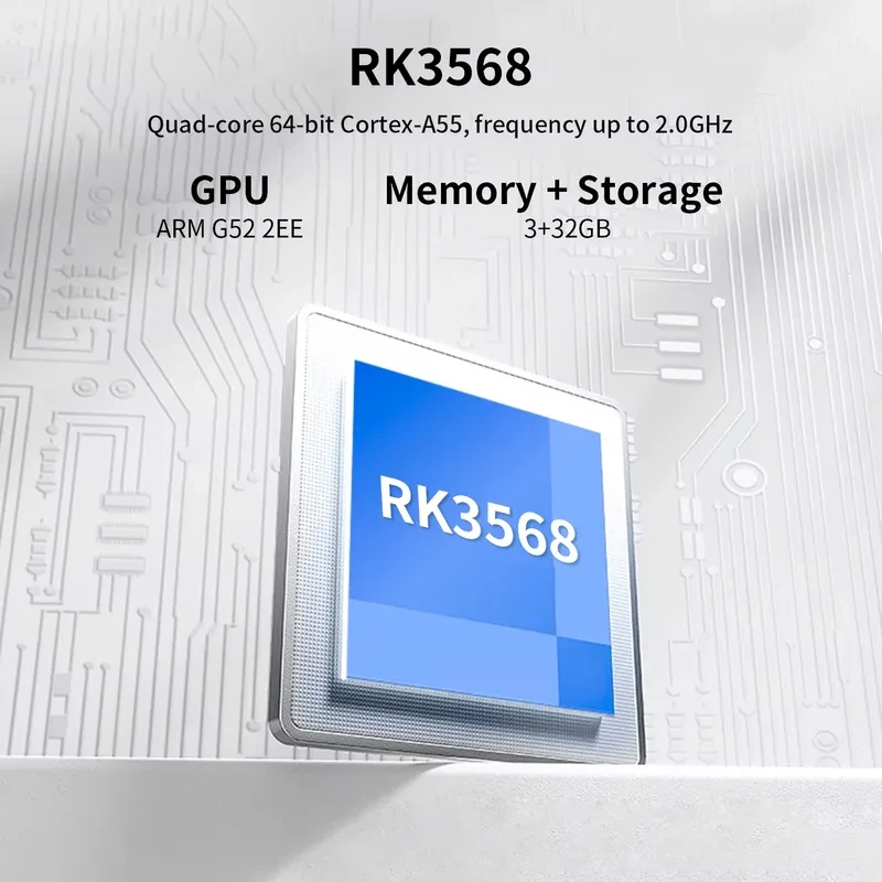 Anbernic RG DS Negra - Consola retro con chip RK3568, CPU Cortex-A55 de cuatro núcleos hasta 2.0 GHz, GPU ARM G52 2EE y memoria 3+32 GB