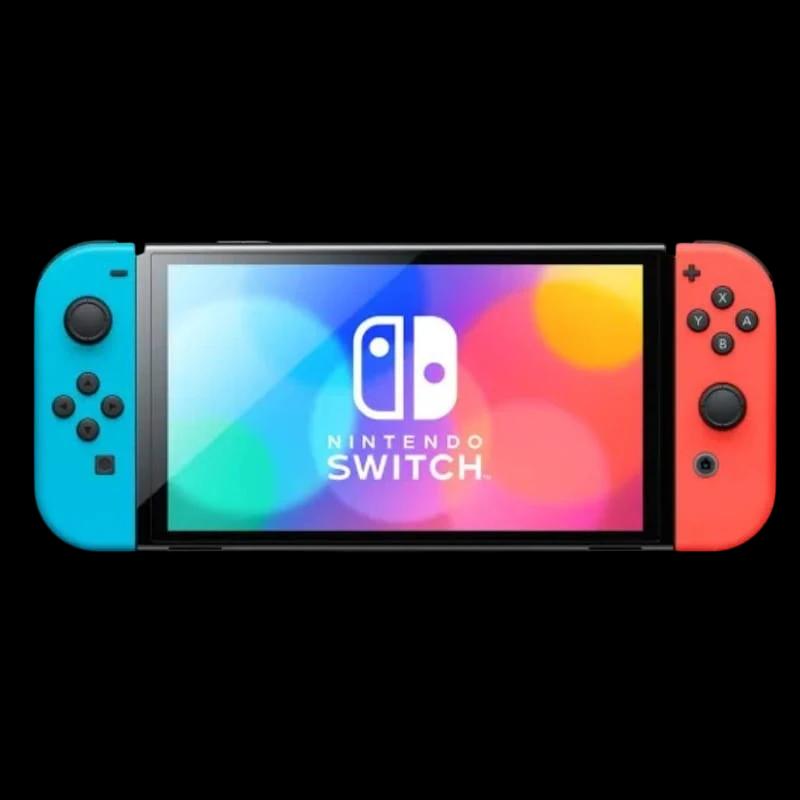Nintendo Switch Oled Azul Neón/Rojo Neón Renovado - Estado Excelente