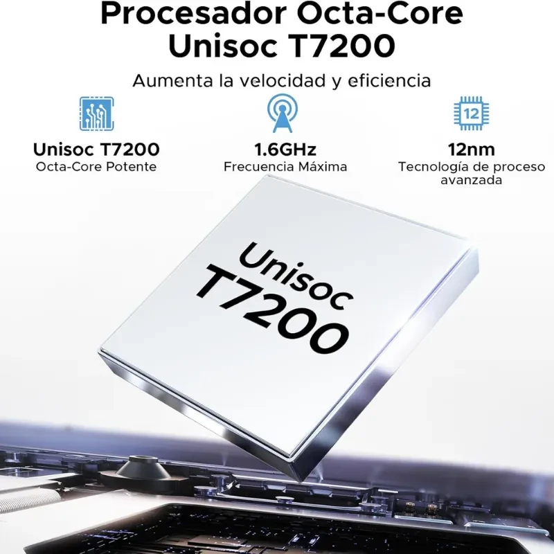 Doogee Tab A9 Pro+ negro, 11 pulgadas, 6 GB RAM y 128 GB. Chip Unisoc T7200 octa-core 1.6 GHz, proceso 12 nm para mayor velocidad y eficiencia VIP Edition