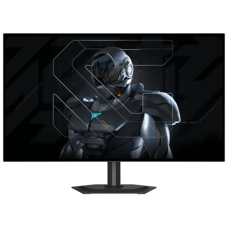 Monitor gaming GIGABYTE MO27Q28G 27 pulgadas OLED QHD, panel delgado con biseles finos, soporte robusto, HDR True Black 500 y colores intensos