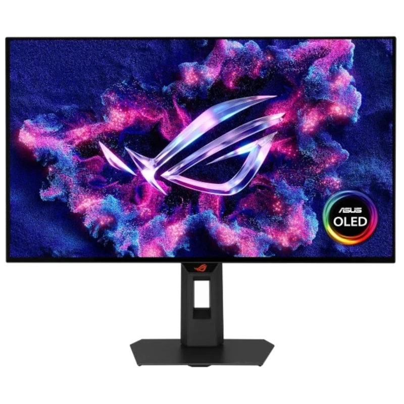 ASUS ROG Strix XG27AQWMG monitor gaming 27 pulgadas QHD, panel WOLED tandem, 280 Hz, FreeSync, bordes delgados y peana ajustable con logo ROG iluminado