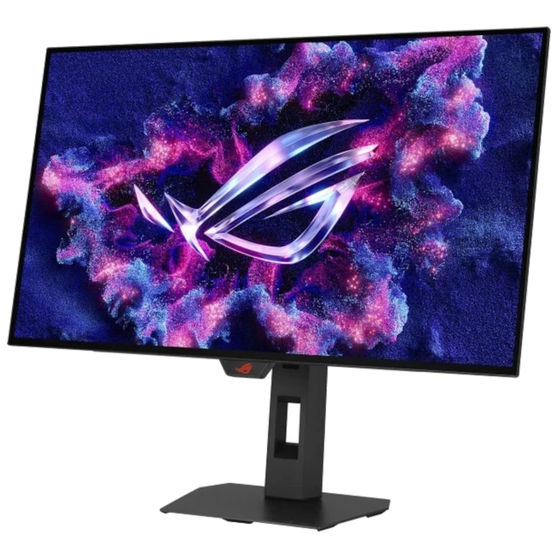 ASUS ROG Strix XG27AQWMG monitor 27 QHD WOLED com molduras finas, base ajustável e tela vibrante; taxa 280Hz e suporte FreeSync para jogos fluídos