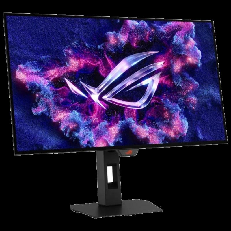 Monitor ASUS ROG Strix XG27AQWMG 27 QHD WOLED com tela fina, cores vibrantes e 280Hz, suporte ajustável e molduras estreitas, ideal para jogos rápidos