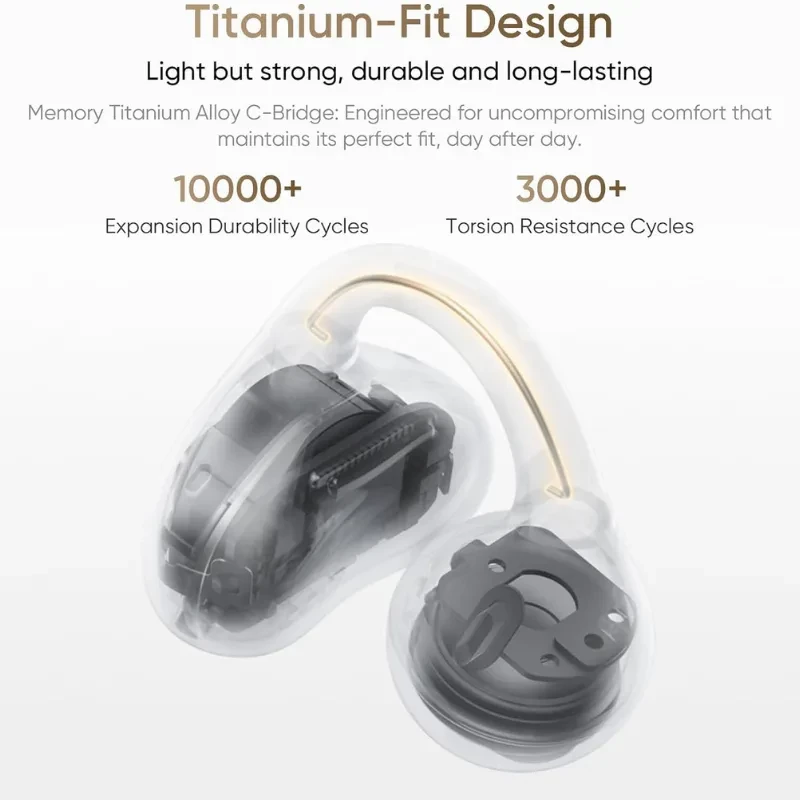 Altavoz de gran amplitud de 11 mm con doble imán en dorado y plata, diseño en capas, detalle de diafragma y bobina, sonido potente y voces claras