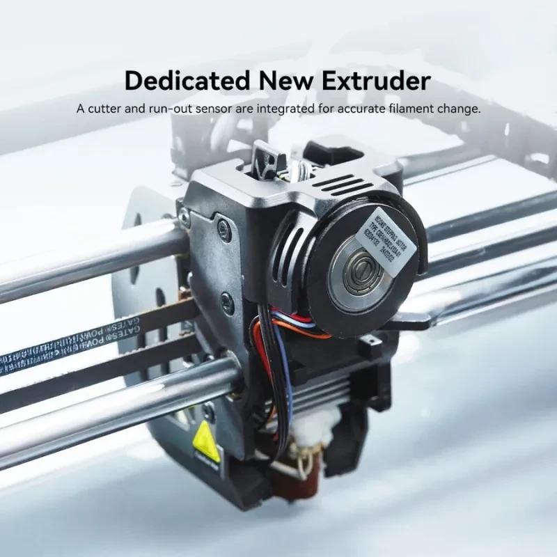 Kit de acessórios para impressora Creality K1: extrusor dedicado com sensor de fim de filamento e cortador integrados, construção robusta em metal e cabos