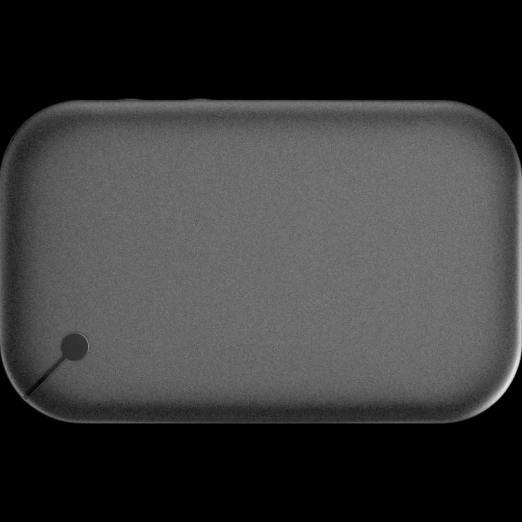 D-Link DWR-932 Router móvil 4G compacto en color negro, carcasa mate con esquinas redondeadas y pequeño indicador circular en la esquina inferior izquierda