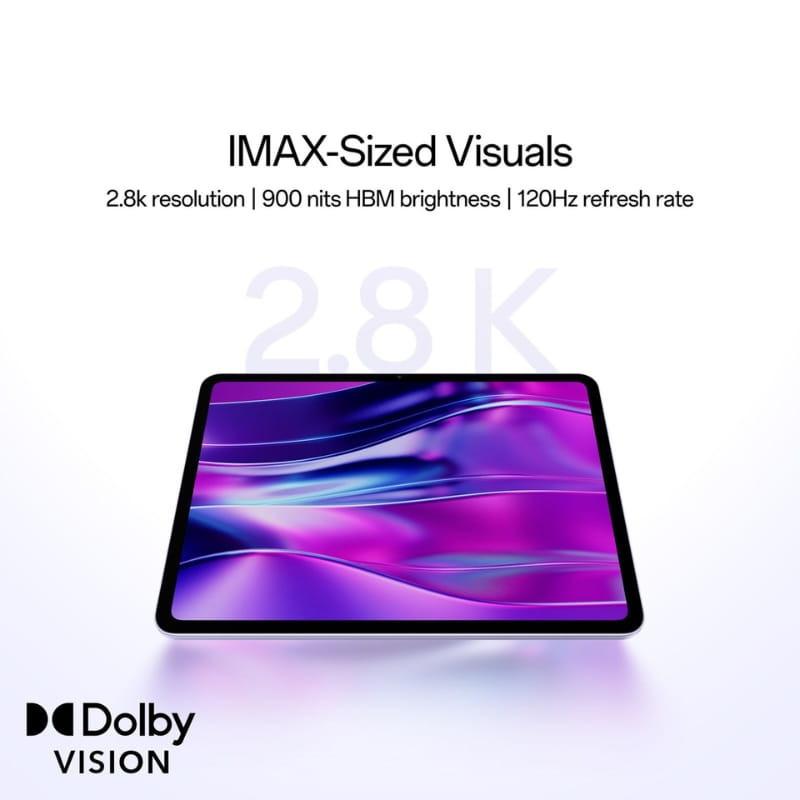 Oneplus Pad Go 2 12,1 pulgadas con pantalla 2.8K, 900 nits HBM, 120 Hz y Dolby Vision. 8 GB RAM, 128 GB, WiFi. Color lavanda.
