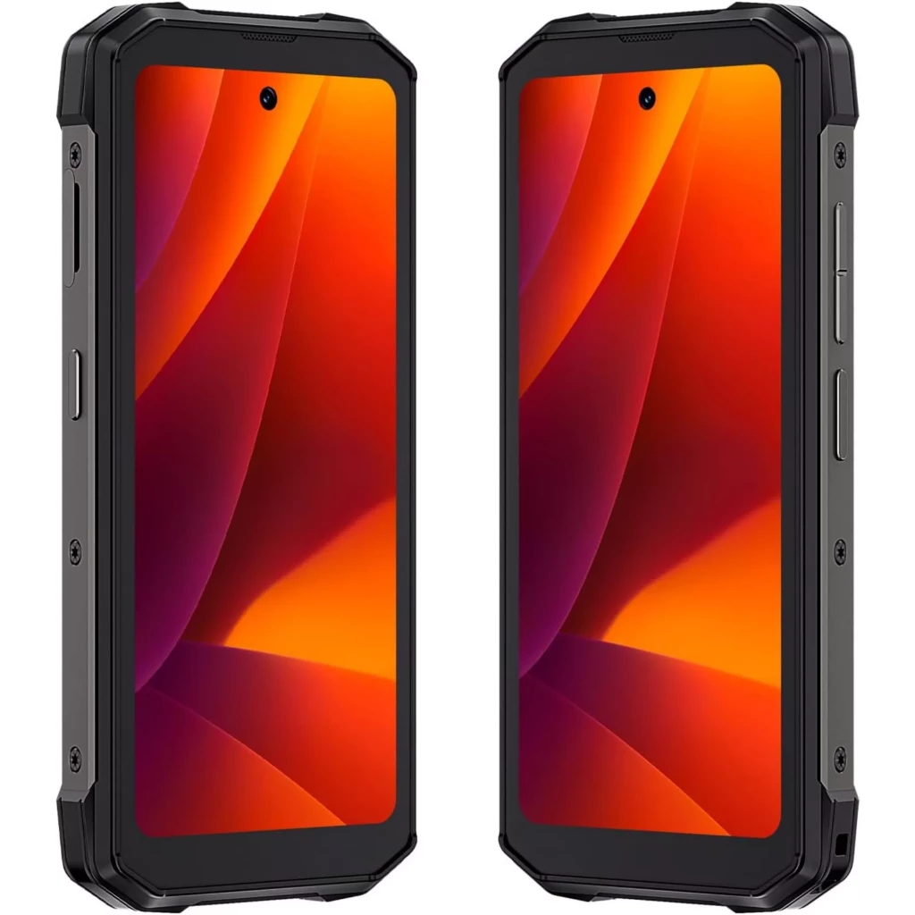 Cubot KingKong Mini 4 negro y verde con diseño rugerizado, bordes reforzados, pantalla compacta con biseles gruesos y botones laterales físicos