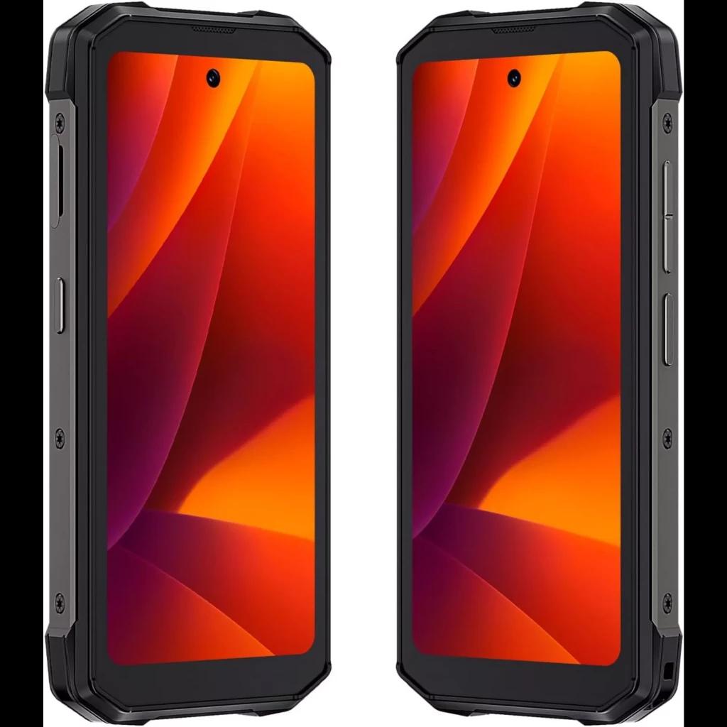 Cubot KingKong Mini 4 negro y verde con diseño rugerizado, bordes reforzados, pantalla compacta con biseles gruesos y botones laterales físicos