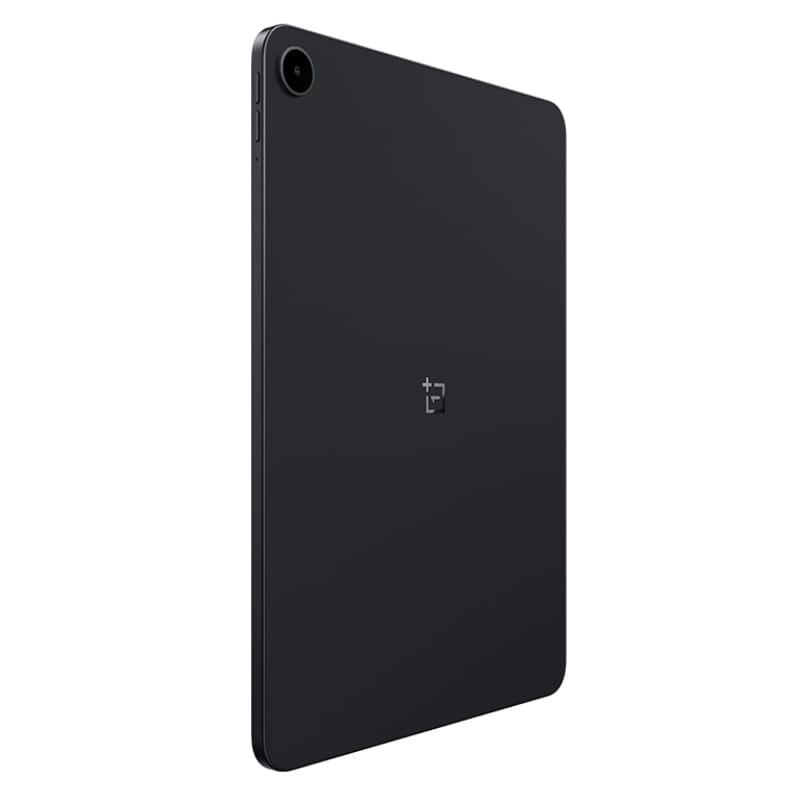 Oneplus Pad Go 2 12,1 pulgadas en color negro, cuerpo delgado con acabado mate, cámara trasera en esquina y logotipo central, bordes rectos elegantes