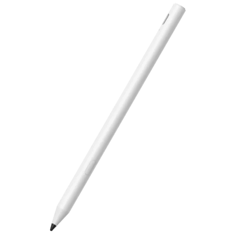 Oneplus Pad Go 2 Pen Blanco Stylus: lápiz digital blanco, cuerpo delgado y mate, punta fina gris para precisión, diseño minimalista y ligero