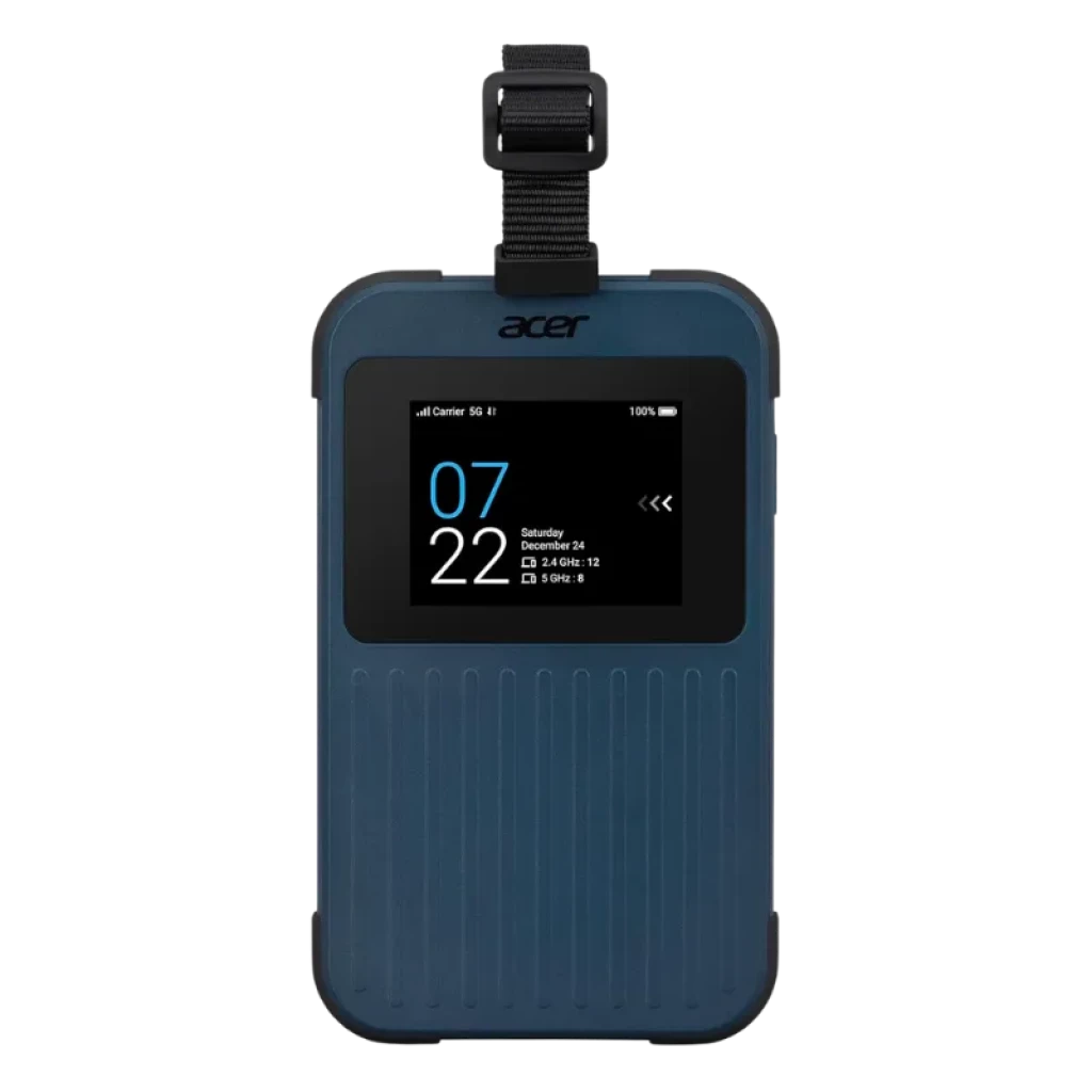Router móvil 5G Acer Connect Enduro M3 con pantalla táctil y diseño rugerizado