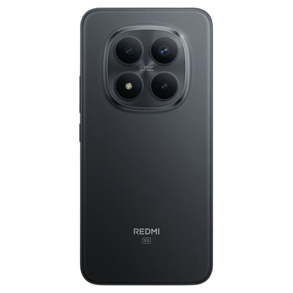 Xiaomi Redmi Note 15 Pro+ 12GB/512GB Negro con trasera mate y módulo de cámara triple circular 50 MP en isla cuadrada, logotipo Redmi 5G en la parte baja