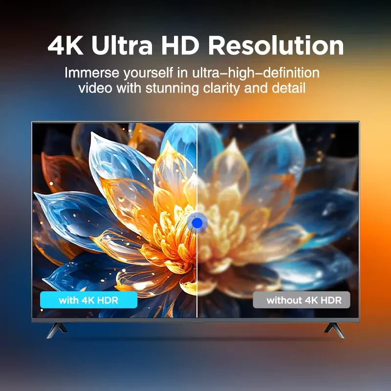 Boîtier Android TV blanc Tanix Kickpi KP2, Android 11, 2 Go RAM 8 Go stockage, prise en charge 4K HDR, interface claire affichée sur écran moderne