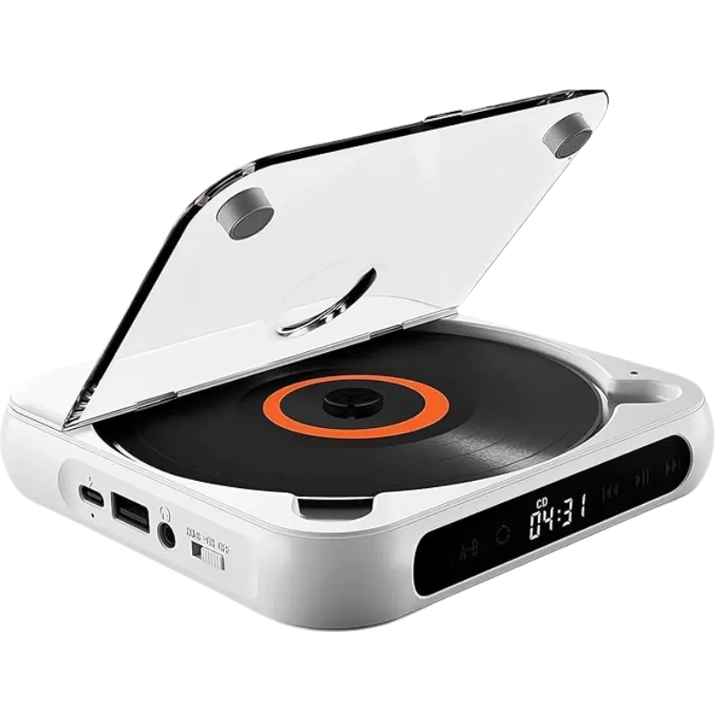 KC-918 Leitor de CD portátil estéreo Bluetooth Branco