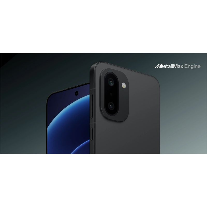 Oneplus 15R 5G 12GB/512GB Negro con pantalla casi sin bordes, orificio central para la cámara frontal y módulo trasero dual con flash en acabado mate