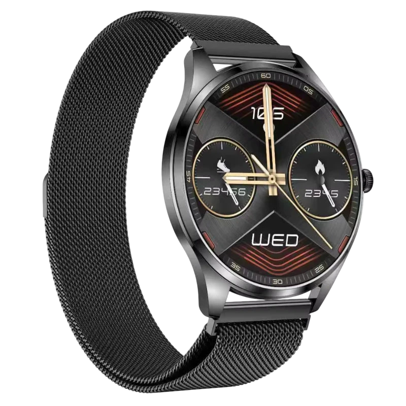 TN99 Smartwatch com Bracelete Milanesa Preto