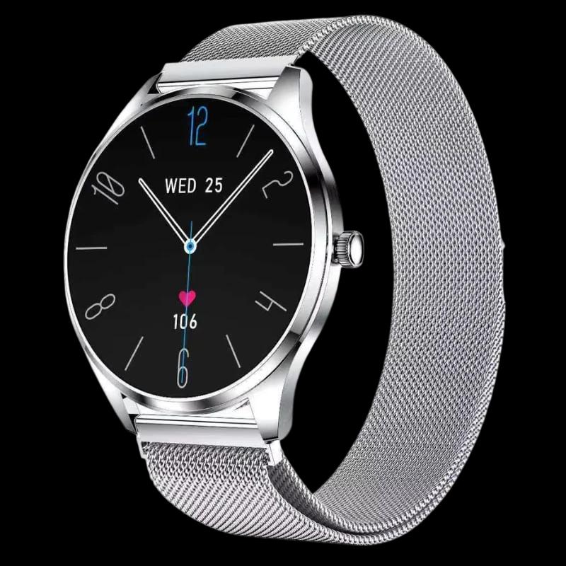 TN99 Smartwatch com Bracelete Milanesa Prata