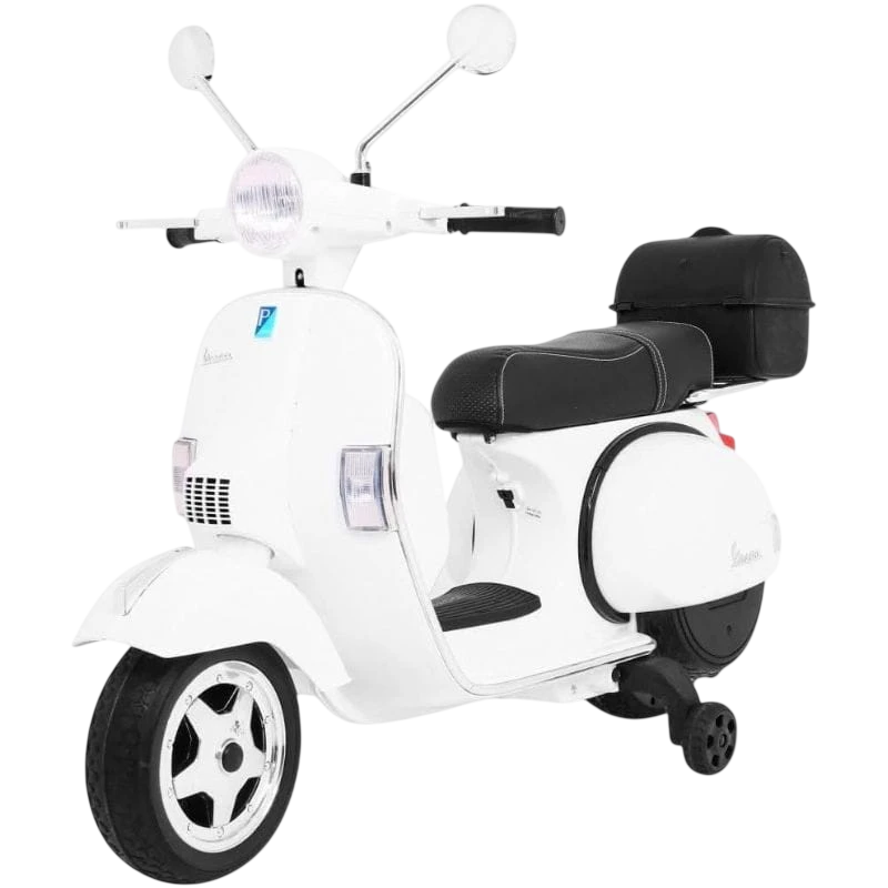 Vespa PX150 12V Blanca - Moto eléctrica para niños