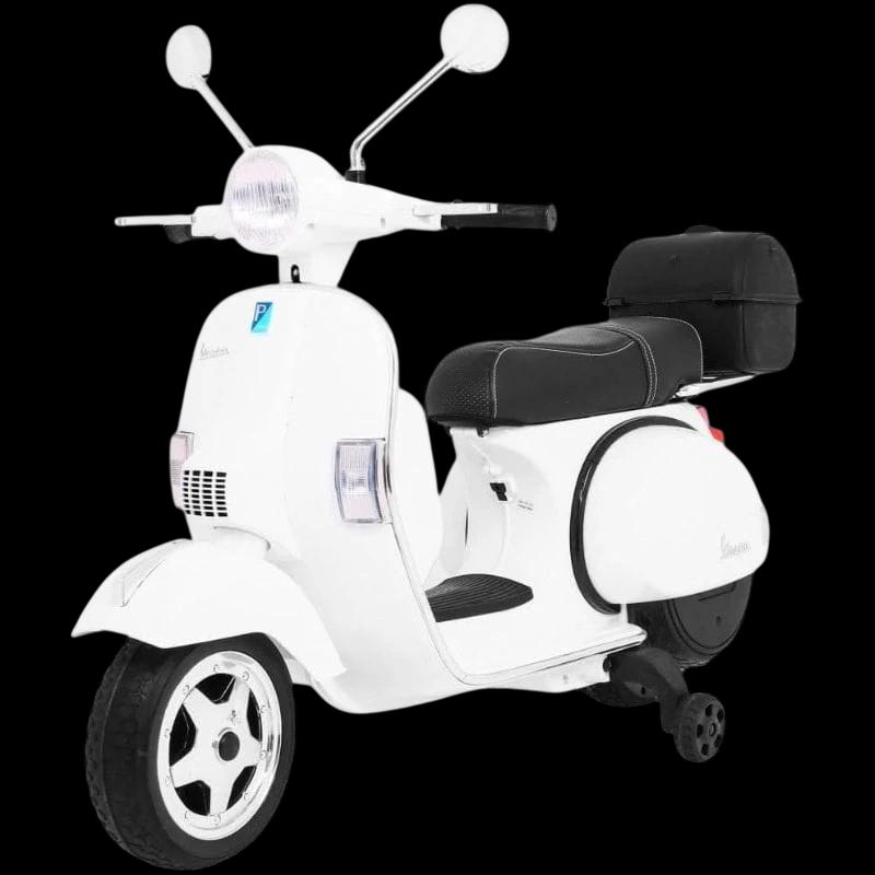 Vespa PX150 12V Blanca - Moto eléctrica para niños