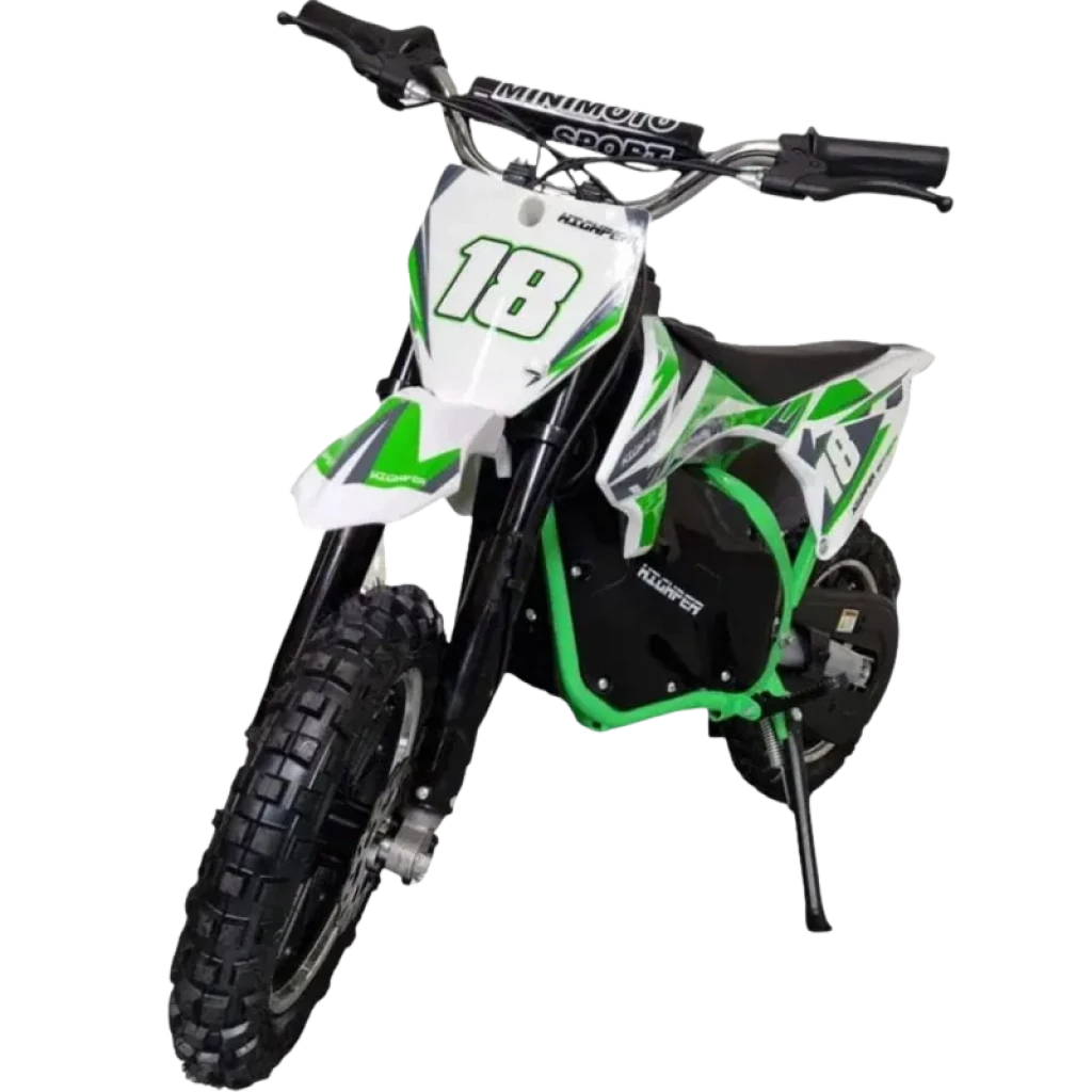 Moto de Cross 36V Verde - Moto eléctrica para niños