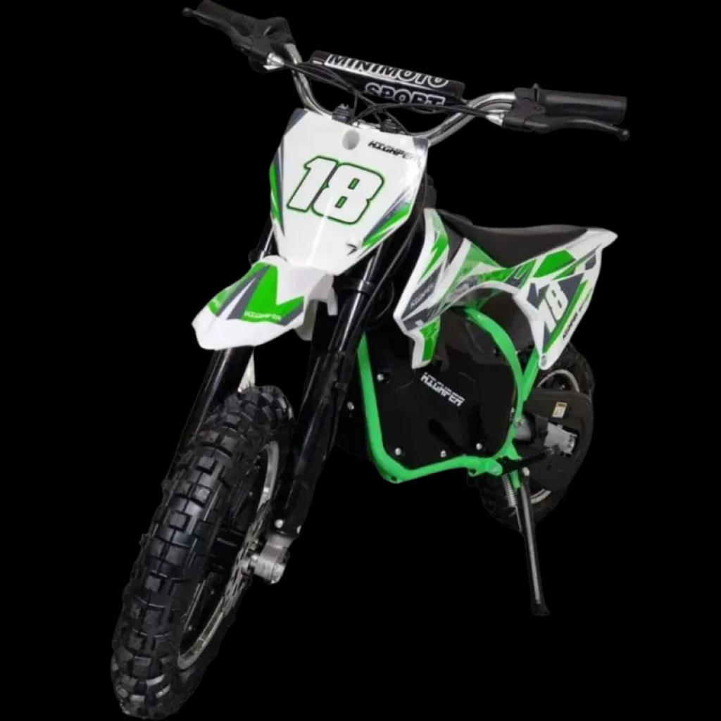 Moto de Cross 36V Verde - Moto eléctrica para niños