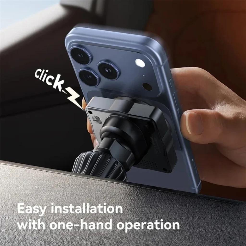 Soporte magnético para coche Joyroom JR-ZS506 15W, fijación click, sujeción firme y operación con una mano
