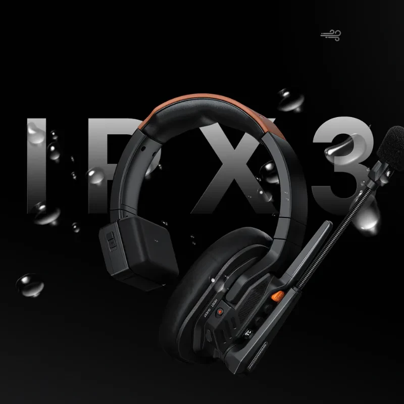 COMICA Seekcom S1 Sistema Intercom con Micrófono Inalámbrico y Auricular Profesional Pack2 con micrófono boom, diadema acolchada y resistencia IPX3