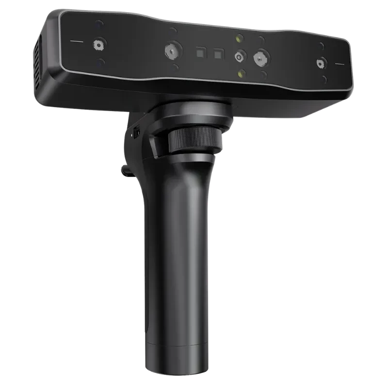 Escaner Creality Otter Lite/Babic scanner 3D portable noir, barre frontale avec multiples capteurs et caméras, poignée ergonomique, design compact et