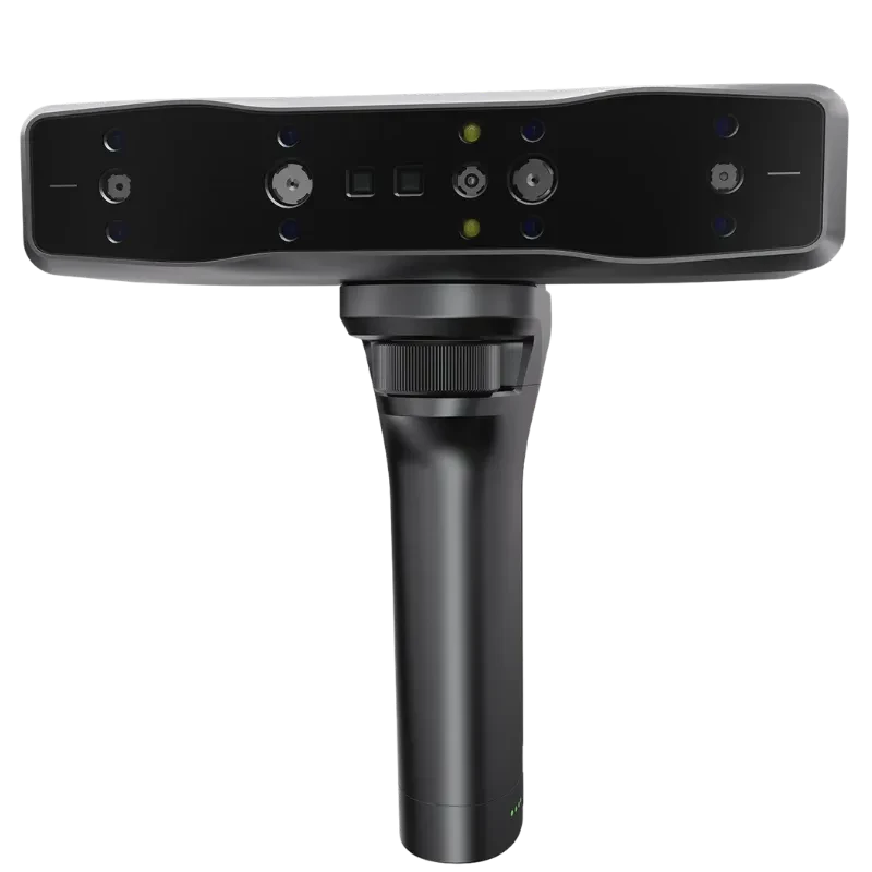 Escaner Creality Otter Lite/Babic noir, tête rectangulaire avec multiples capteurs frontaux, LED indicateurs et poignée ergonomique pour prise en main stable