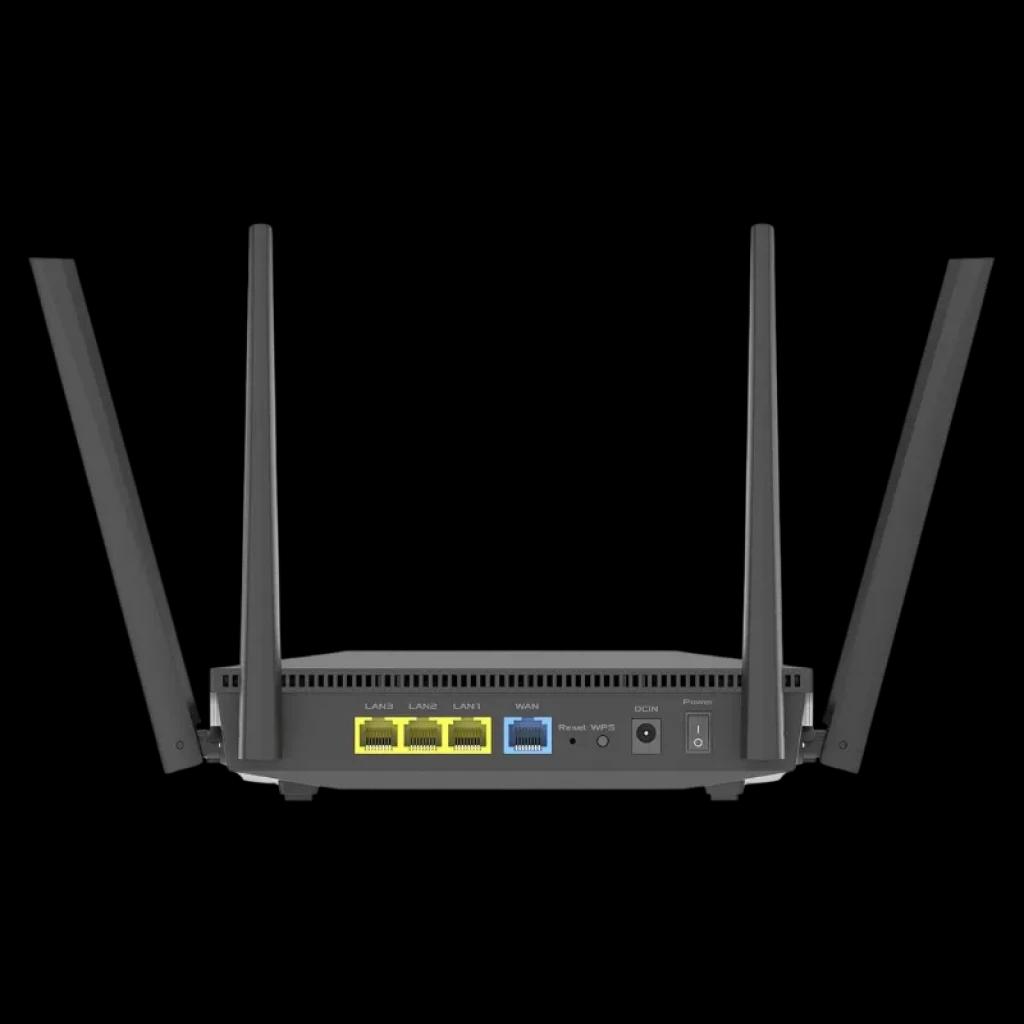 Ports Gigabit WAN et LAN arrière du routeur ASUS RT-AX52 Pro