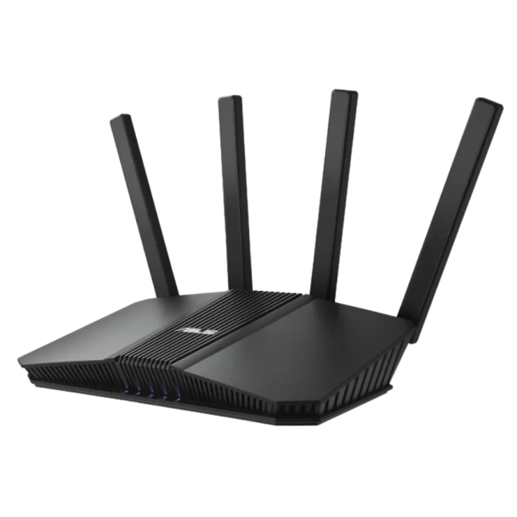 Routeur ASUS RT-BE82U WiFi 7 avec antennes et Aura RGB